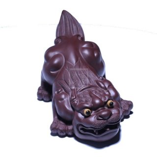 《覓財貔貅》宜興紫砂壺茶壺茶具純手工紫泥 《覓財貔貅》宜興紫砂壺茶壺茶具純手工紫泥