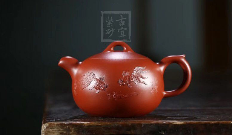 《閑雅》宜興紫砂壺工藝美術師手工大紅袍竹創(chuàng)新壺茶壺茶具